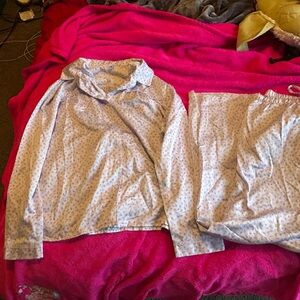 Adonna Lavender and Green Floral Pajama Shorts